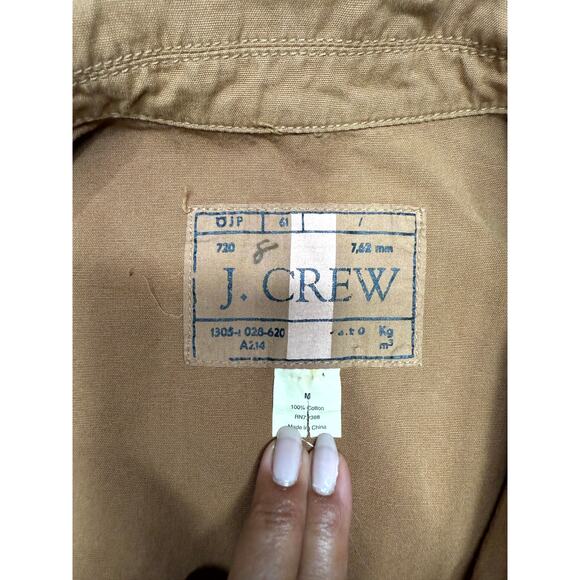 J CREW  Brigadier Utility Jacket Coat Tan Khaki Military Field L - Picture 6 of 11